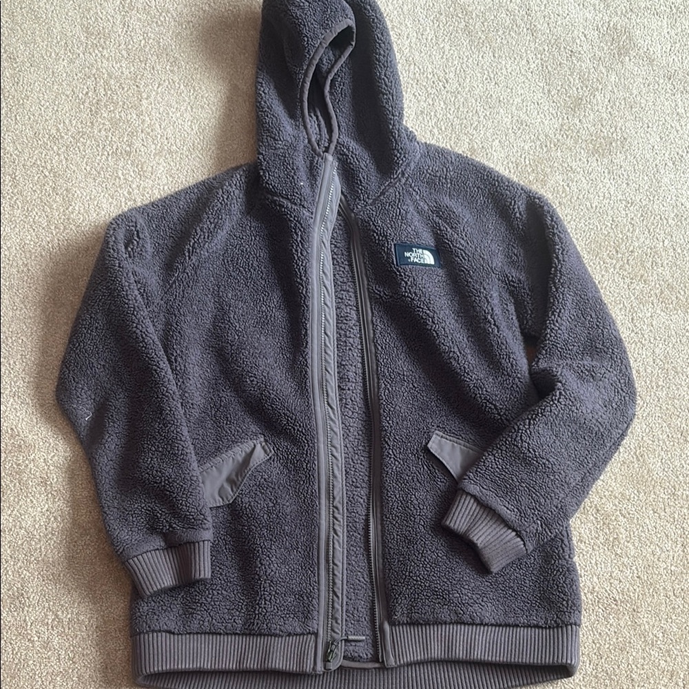 The North Face Gray Sherpa Hoodie